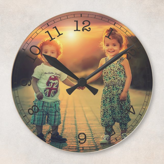 Erstellen Sie Ihr eigenes benutzerdefiniertes Foto Runde Wanduhr (Von Creator hochgeladen)