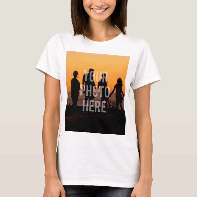 Erstellen Sie Ihr eigenes benutzerdefiniertes Foto T-Shirt (Vorderseite)
