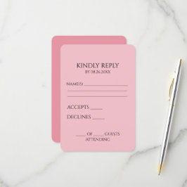 Erstellen Sie Ihr eigenes benutzerdefiniertes Mini RSVP Karte