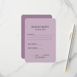 Erstellen Sie Ihr eigenes benutzerdefiniertes Mini RSVP Karte