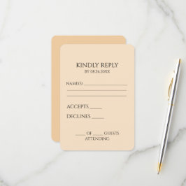 Erstellen Sie Ihr eigenes benutzerdefiniertes Mini RSVP Karte