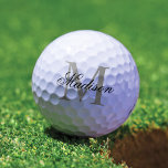 Erstellen Sie Ihr eigenes benutzerdefiniertes Mono Golfball<br><div class="desc">Erstellen Sie Ihre eigenen personalisierten Golfbälle mit Ihrem individuelle Name und Monogramm. Um diese Entwurfsvorlage zu bearbeiten,  ändern Sie die Textfelder wie oben gezeigt. Sie können einfach mehr Text oder Bilder hinzufügen,  Schriftart und Farben anpassen. Leckerei selbst oder das ideale Geschenk für Familie,  Freunde,  Eltern und Großeltern!</div>