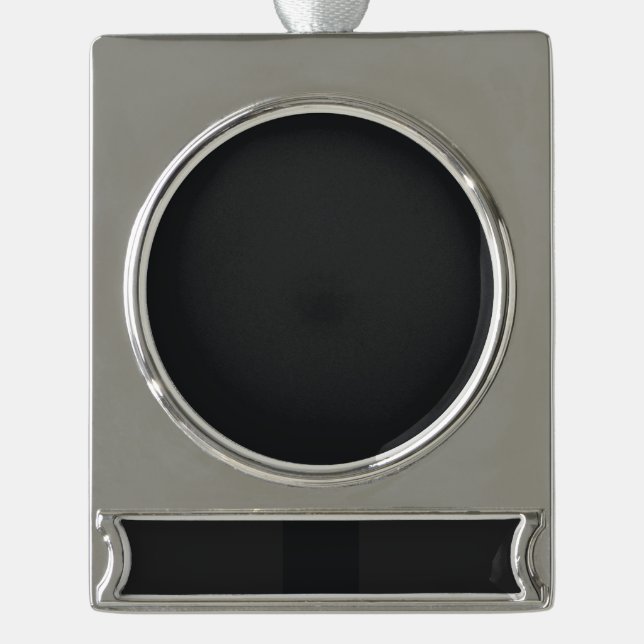 Erstellen Sie Ihr eigenes benutzerdefiniertes Pers Banner-Ornament Silber (Vorderseite)