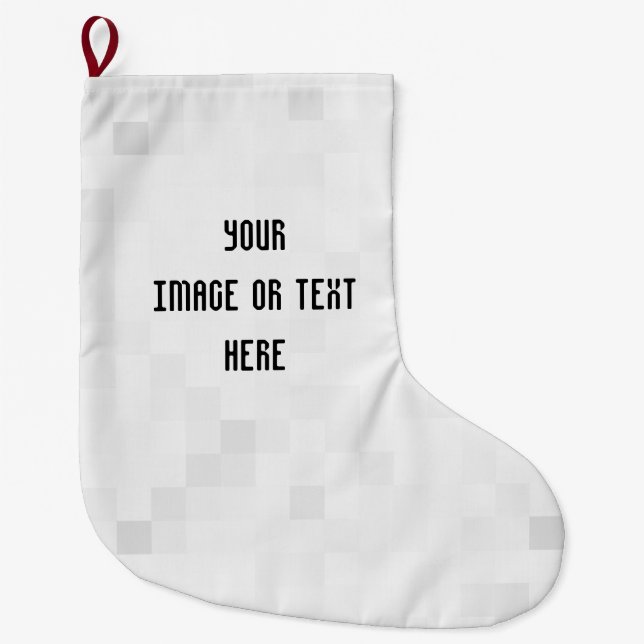 Erstellen Sie Ihr eigenes benutzerdefiniertes Pers Großer Weihnachtsstrumpf (Vorderseite)