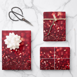 Erstellen Sie Ihr eigenes benutzerdefiniertes rote Geschenkpapier Set