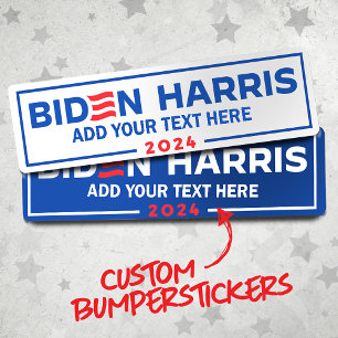 Erstellen Sie Ihr eigenes Biden Harris 2024 Autoaufkleber