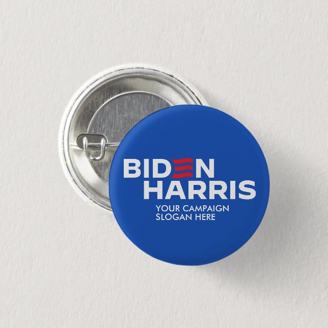 Erstellen Sie Ihr eigenes Biden Harris 2024 Button (Vorne & Hinten)