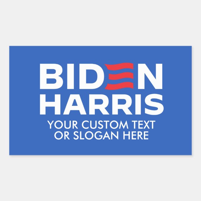 Erstellen Sie Ihr eigenes Biden Harris 2024 Rechteckiger Aufkleber (Vorderseite)