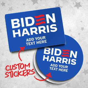 Erstellen Sie Ihr eigenes Biden Harris 2024 Rechteckiger Aufkleber
