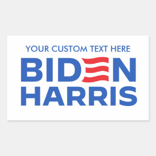 Erstellen Sie Ihr eigenes Biden Harris 2024 Rechteckiger Aufkleber