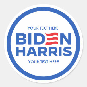 Erstellen Sie Ihr eigenes Biden Harris 2024 Runder Aufkleber