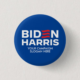 Erstellen Sie Ihr eigenes Biden Harris-Wahlmotto Button