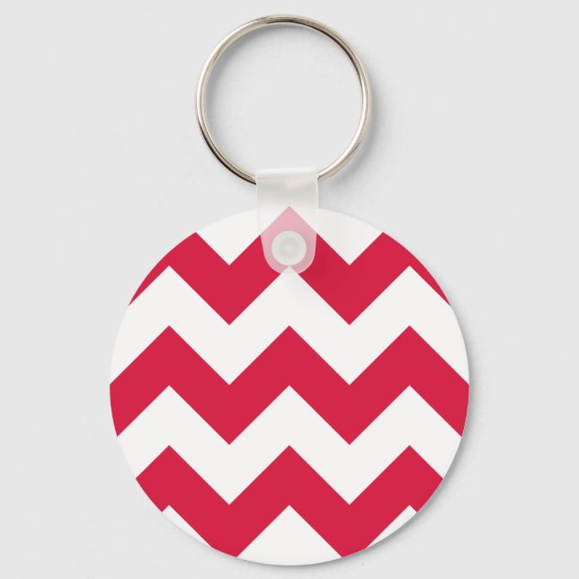 Erstellen Sie Ihr eigenes Big Crimson Zigzag-Muste Schlüsselanhänger (Vorderseite)