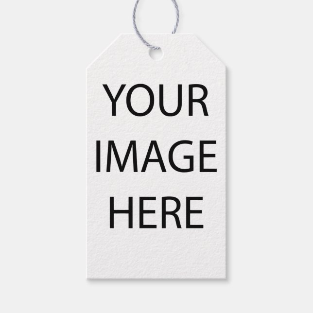 Erstellen Sie Ihr eigenes Bild oder Text Geschenkanhänger (Vorderseite)