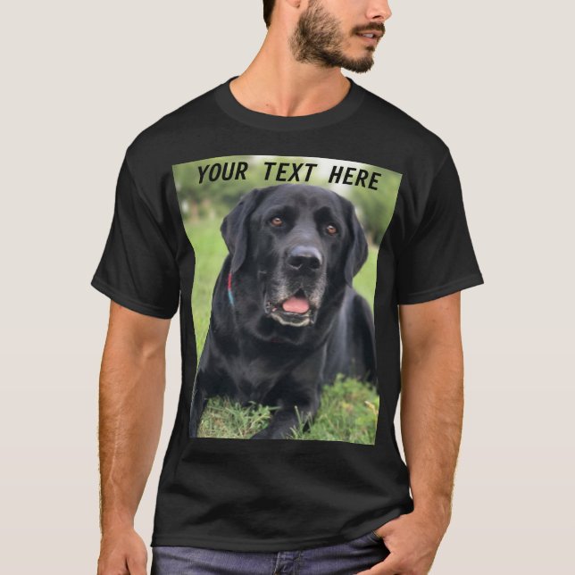 Erstellen Sie Ihr eigenes Bild Pet Foto Tierhund T-Shirt (Vorderseite)