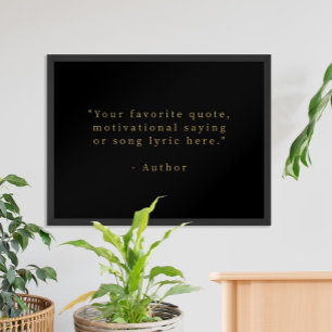 Erstellen Sie Ihr eigenes Black and Gold Angebot Poster