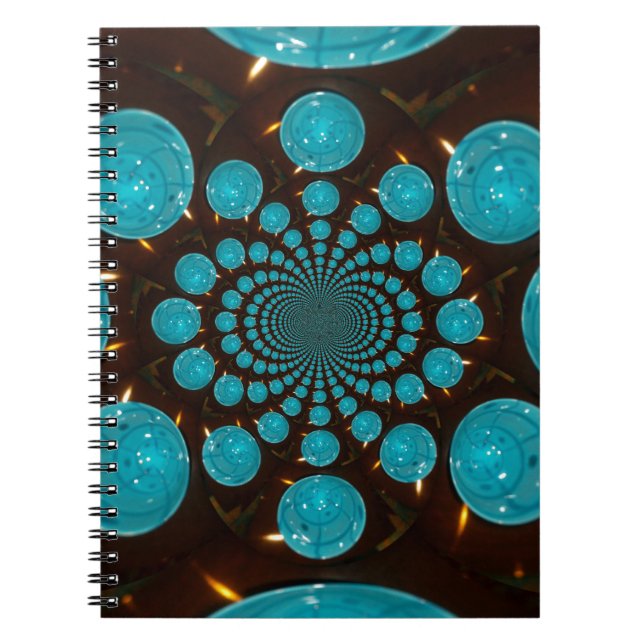 Erstellen Sie Ihr eigenes blaues Licht Kaleidoskop Notizblock (Vorderseite)
