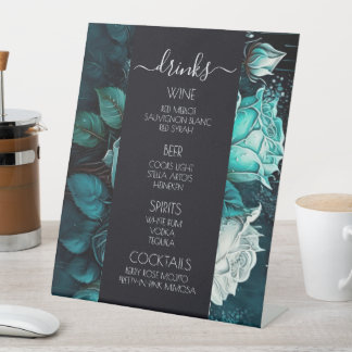 Erstellen Sie Ihr eigenes Blue Rose Calligraphy Dr Sockelschild