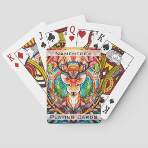 Erstellen Sie Ihr eigenes Boho Stamm Totem Tier Spielkarten