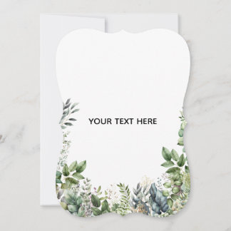 Erstellen Sie Ihr eigenes botanisches Design Dankeskarte