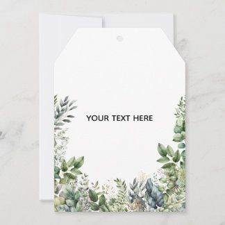 Erstellen Sie Ihr eigenes botanisches Design Dankeskarte
