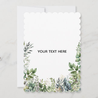 Erstellen Sie Ihr eigenes botanisches Design Dankeskarte