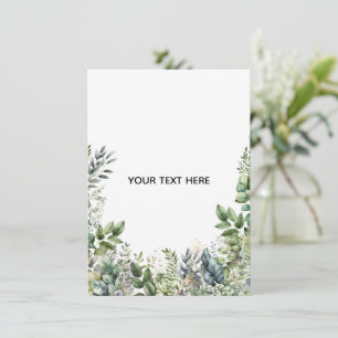 Erstellen Sie Ihr eigenes botanisches Design Einladung