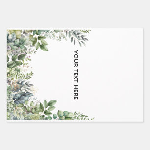 Erstellen Sie Ihr eigenes botanisches Design Geschenkpapier Set
