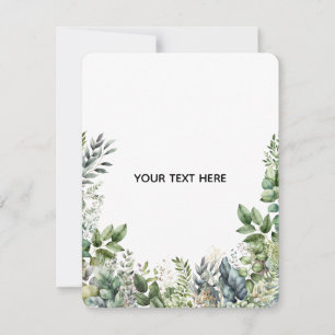 Erstellen Sie Ihr eigenes botanisches Design Mitteilungskarte