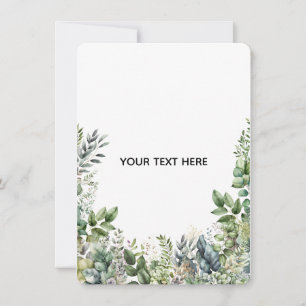 Erstellen Sie Ihr eigenes botanisches Design Mitteilungskarte