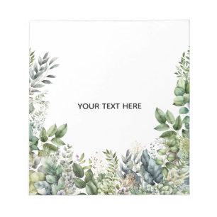 Erstellen Sie Ihr eigenes botanisches Design Notizblock