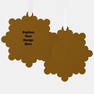 Erstellen Sie Ihr eigenes Braun Ornament Karte