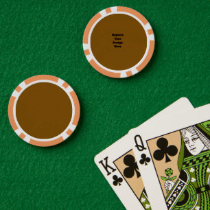 Erstellen Sie Ihr eigenes Braun Pokerchips