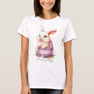 Erstellen Sie Ihr eigenes Bunny & Ei mit Wildblume T-Shirt