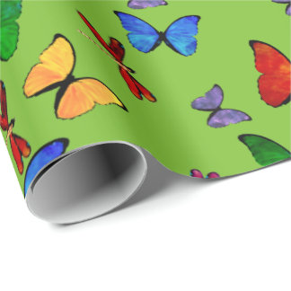 Erstellen Sie Ihr eigenes Butterfly-Party-Wrapper Geschenkpapier