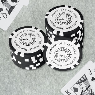 Erstellen Sie Ihr eigenes Casino-Abend-Logo Pokerchips