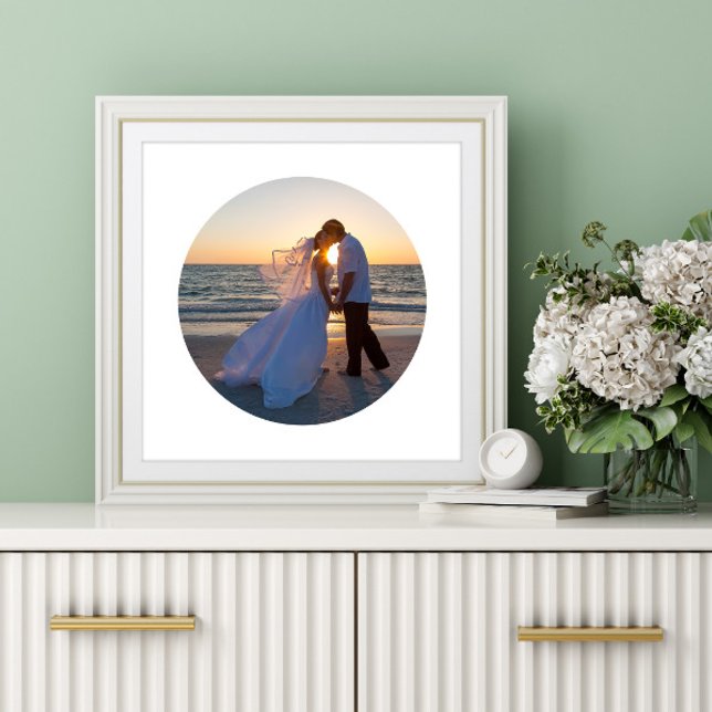 Erstellen Sie Ihr eigenes Circle Shape Wedding Fot Poster (Create Your Own Circle Shape Wedding Photo Poster)