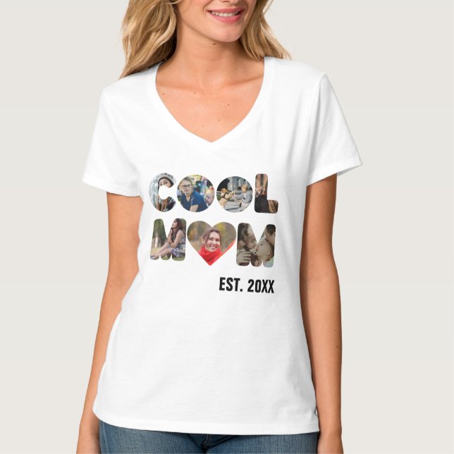 Erstellen Sie Ihr eigenes Cooles Mama-7-Buchstaben T-Shirt (Vorderseite)