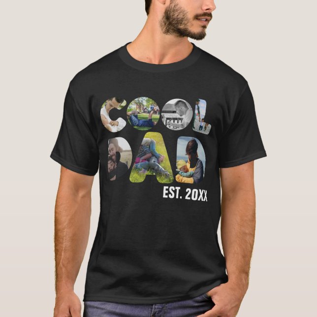 Erstellen Sie Ihr eigenes cooles Papa-7-Buchstaben T-Shirt (Vorderseite)