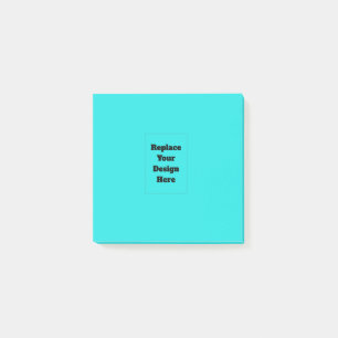 Erstellen Sie Ihr eigenes Cyan Post-it Klebezettel