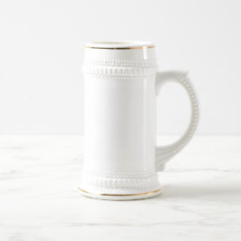 Erstellen Sie Ihr eigenes Design 22oz Weiß und Gol Bierglas