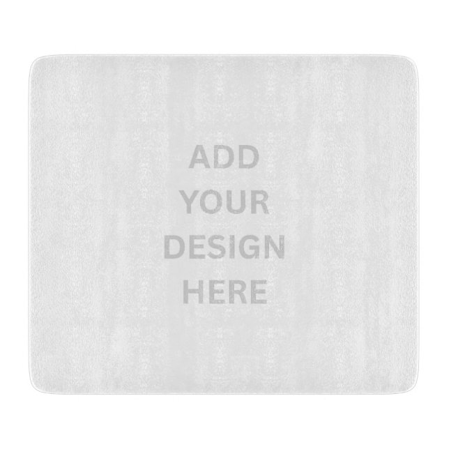 Erstellen Sie Ihr eigenes Design 7,5" x 6,5" Glas Schneidebrett (Vorderseite)