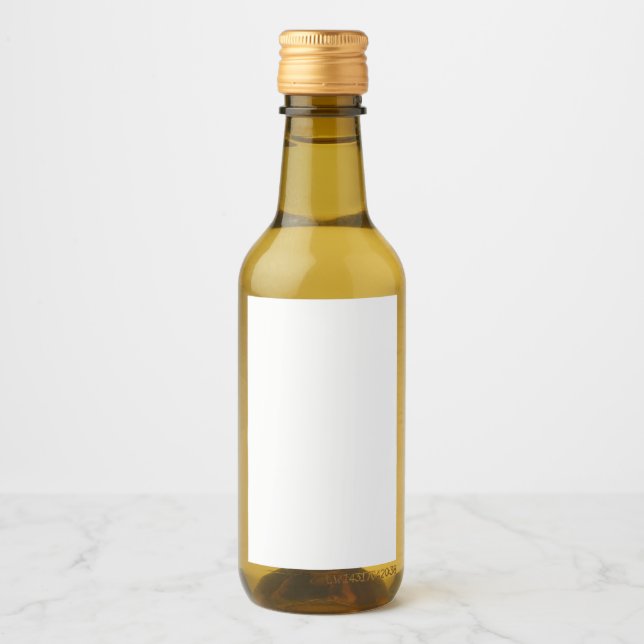Erstellen Sie Ihr eigenes Design Mini Wein Flasche Weinetikett (Vorderseite)