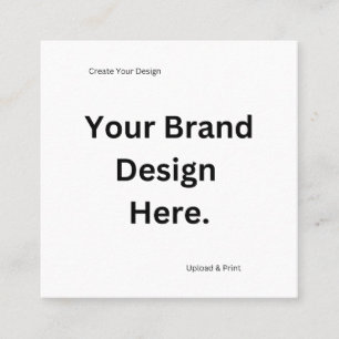 Erstellen Sie Ihr eigenes Design und Drucken Quadratische Visitenkarte