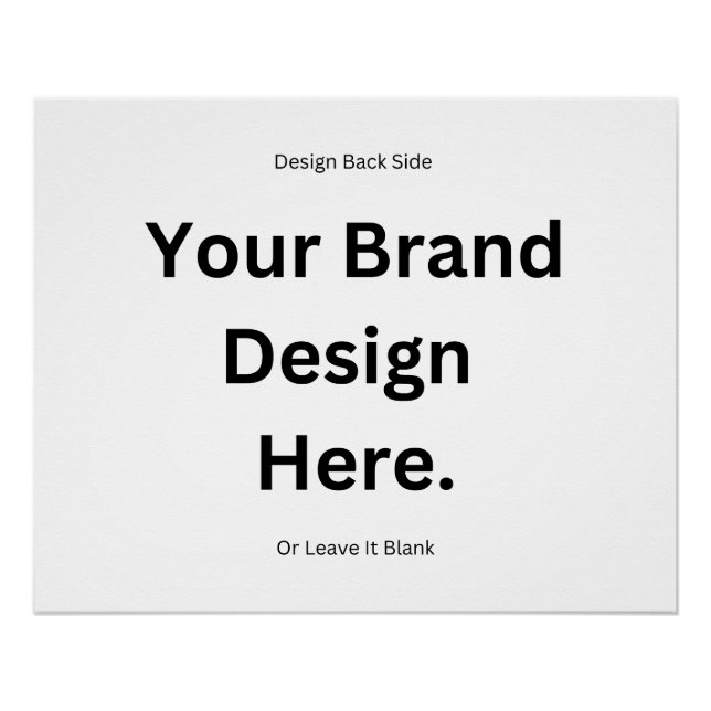 Erstellen Sie Ihr eigenes Design und drucken Sie e Poster (Vorderseite)