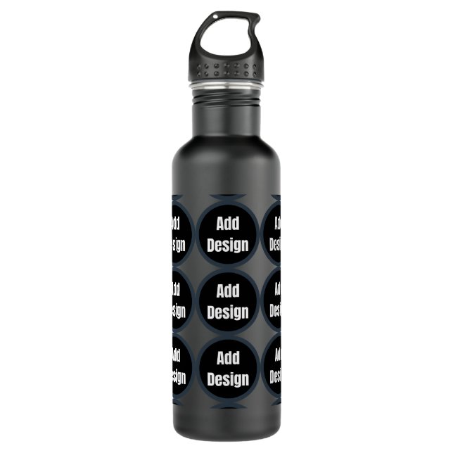 Erstellen Sie Ihr eigenes dunkelgrau-personalisier Edelstahlflasche (Vorderseite)