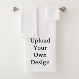 Erstellen Sie Ihr eigenes einfaches Maßdesign Badhandtuch Set