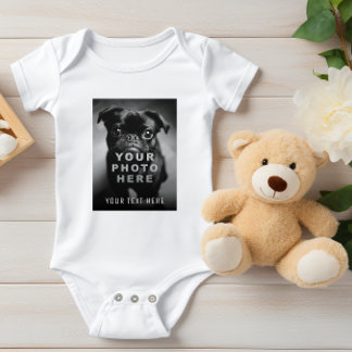 Erstellen Sie Ihr eigenes einfaches Single-Foto un Baby Strampler