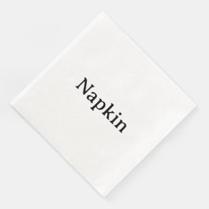 Erstellen Sie Ihr eigenes einfaches Standard-Abend Serviette