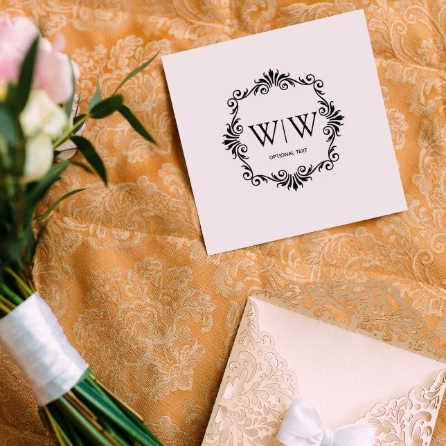 Erstellen Sie Ihr eigenes elegantes Frame Monogram Gummistempel (Von Creator hochgeladen)